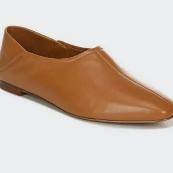 Vince Branine Square Toe Slip On Leather Loafers - Picture 2 of 7